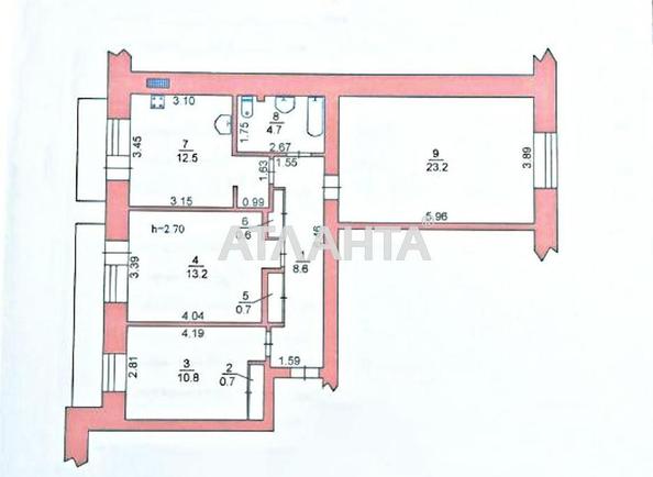 3-rooms apartment apartment by the address st. 1 maya (area 77,4 m²) - photo 3 3-rooms apartment apartment by the address st. 1 maya (area 77,4 m²) - Atlanta.ua - photo 3