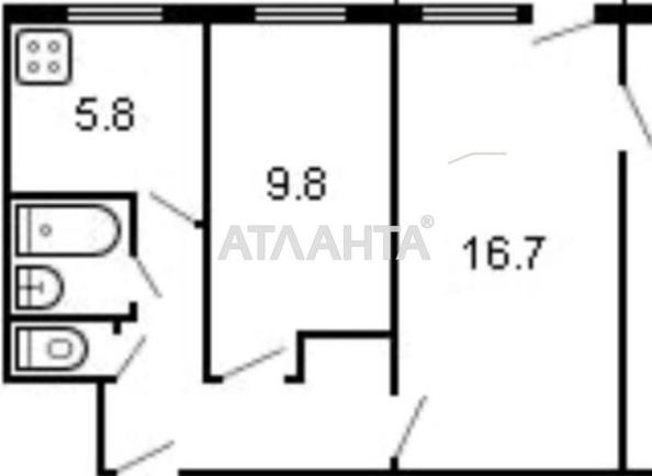 2-комнатная квартира по адресу ул. Сегедская (площадь 44 м²) - imageAlt 16 2-комнатная квартира по адресу ул. Сегедская (площадь 44 м²) - Atlanta.ua - imageAlt 16