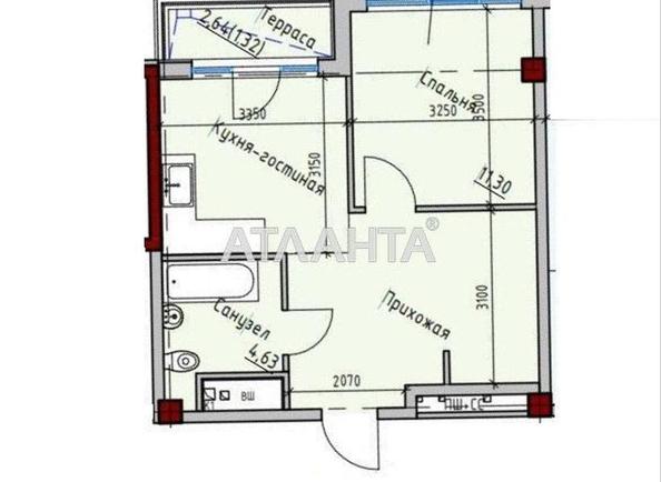 1-комнатная квартира по адресу ул. Софиевская (площадь 41,7 м²) - фото 2 1-комнатная квартира по адресу ул. Софиевская (площадь 41,7 м²) - Atlanta.ua - фото 2