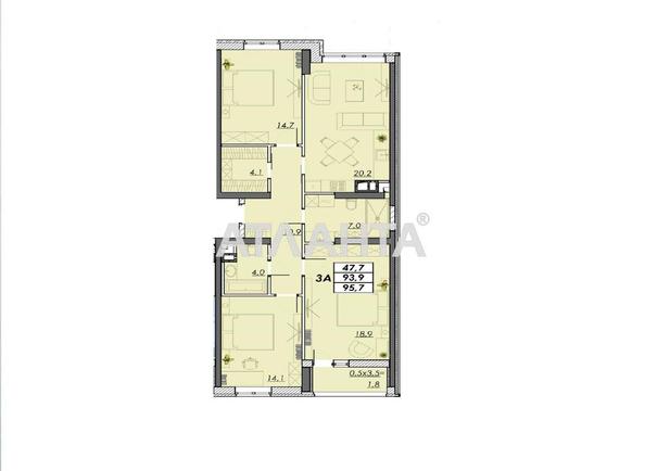 3-комнатная квартира по адресу Овидиопольская дор. (площадь 95,7 м²) - фото 2 3-комнатная квартира по адресу Овидиопольская дор. (площадь 95,7 м²) - Atlanta.ua - фото 2