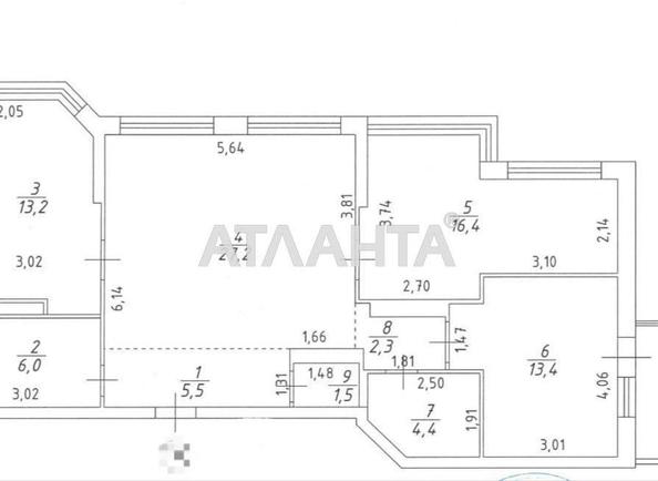 1-комнатная квартира по адресу ул. Вильямса ак. (площадь 93,2 м²) - Atlanta.ua - фото 12