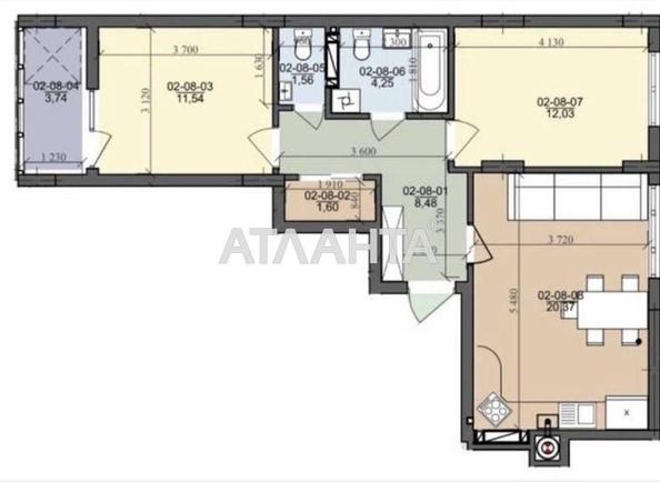 2-rooms apartment apartment by the address st. Truskavetskaya (area 63,5 m²) - photo 5 2-rooms apartment apartment by the address st. Truskavetskaya (area 63,5 m²) - Atlanta.ua - photo 5