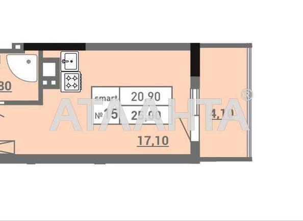 1-кімнатна квартира за адресою вул. Пішонівська (площа 25 м²) - Atlanta.ua - фото 8