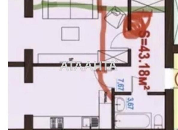 1-комнатная квартира по адресу ул. Орлика (площадь 43 м²) - Atlanta.ua - фото 9