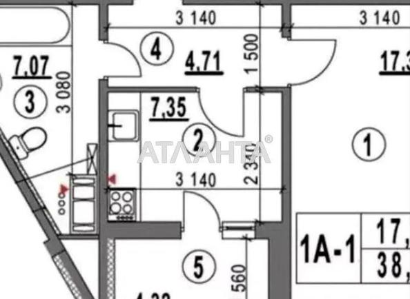 1-room apartment apartment by the address st. Koneva (area 38,8 m²) - photo 9 1-room apartment apartment by the address st. Koneva (area 38,8 m²) - Atlanta.ua - photo 9