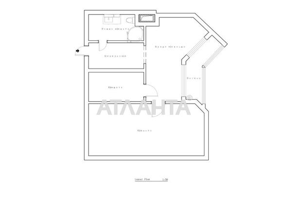 2-комнатная квартира по адресу ул. Проценко (площадь 55 м²) - Atlanta.ua - фото 14