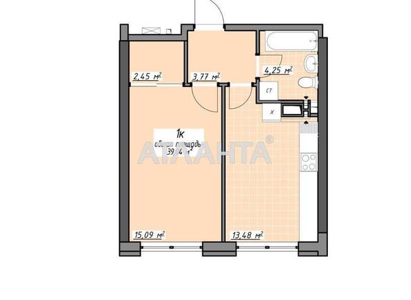 1-room apartment apartment by the address st. Glushko ak pr Dimitrova pr (area 39,0 m²) - Atlanta.ua - photo 5