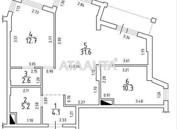2-комнатная квартира по адресу ул. Чубаевская (площадь 67,8 м²) - фото 21 2-комнатная квартира по адресу ул. Чубаевская (площадь 67,8 м²) - Atlanta.ua - фото 21