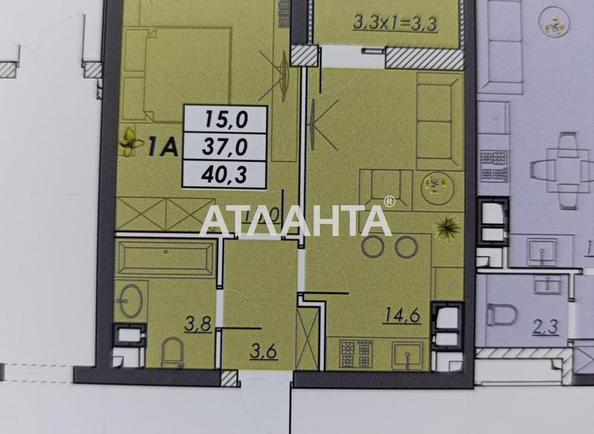 1-room apartment apartment by the address st. Ovidiopolskaya dor (area 40,3 m²) - Atlanta.ua - фото 2
