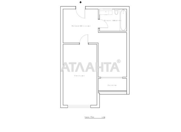 1-кімнатна квартира за адресою вул. Краснова (площа 45,5 м²) - Atlanta.ua - фото 21