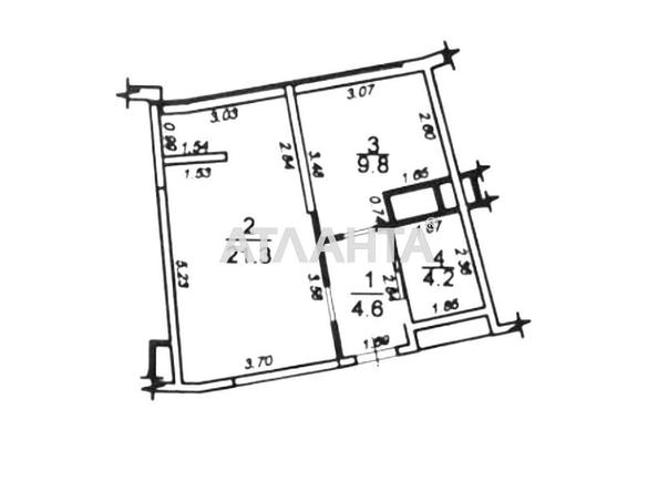 1-кімнатна квартира за адресою вул. Каманіна (площа 40 м²) - Atlanta.ua - фото 2