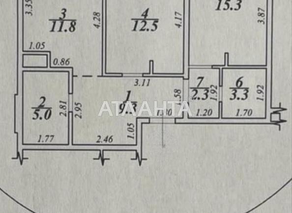 2-rooms apartment apartment by the address st. Zhemchuzhnaya (area 61,1 m²) - Atlanta.ua - photo 13