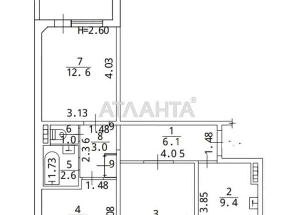 3-комнатная квартира по адресу ул. Бочарова ген. (площадь 63 м²) - Atlanta.ua - imageAlt 14