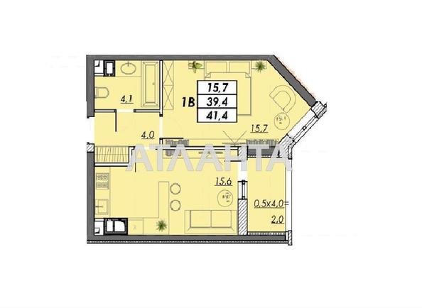 1-кімнатна квартира за адресою Овідіопольська дор. (площа 41,4 м²) - Atlanta.ua - фото 11