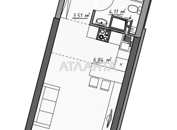1-кімнатна квартира за адресою Курортний пров. (площа 30 м²) - Atlanta.ua - фото 2