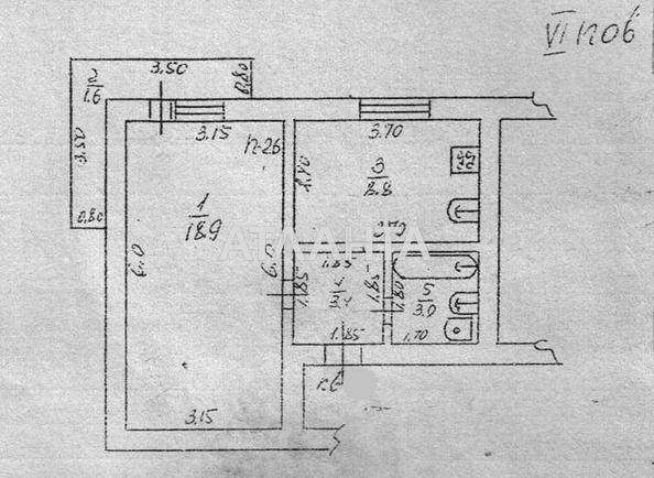 1-комнатная квартира по адресу ул. Кропивницкого (площадь 35,7 м²) - Atlanta.ua - фото 3