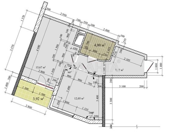 1-кімнатна квартира за адресою вул. Краснова (площа 41 м²) - Atlanta.ua - фото 20