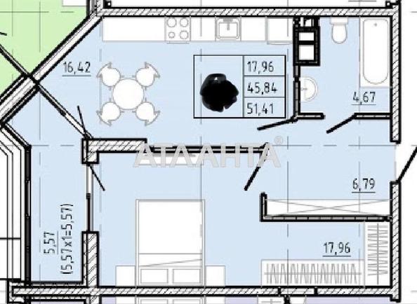 1-room apartment apartment by the address st. Franko Ivana (area 51,4 m²) - Atlanta.ua - photo 2