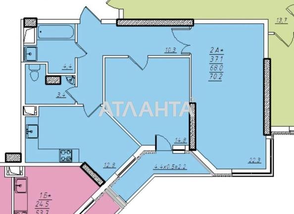 2-комнатная квартира по адресу ул. Проценко (площадь 70,2 м²) - фото 14 2-комнатная квартира по адресу ул. Проценко (площадь 70,2 м²) - Atlanta.ua - фото 14