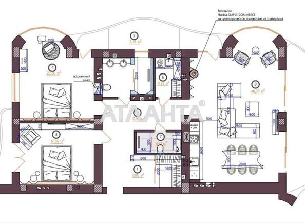 3-комнатная квартира по адресу Французский бул. (площадь 126,2 м²) - Atlanta.ua - фото 2