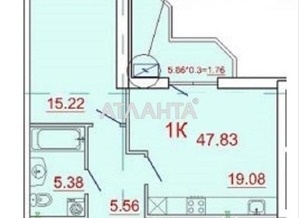 1-room apartment apartment by the address st. Genuezskaya (area 48 m²) - Atlanta.ua - photo 3