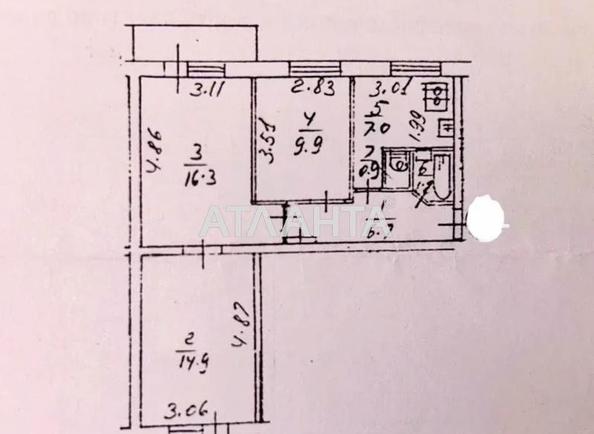 3-кімнатна квартира за адресою вул. Васильківська (площа 59,3 м²) - Atlanta.ua - фото 17