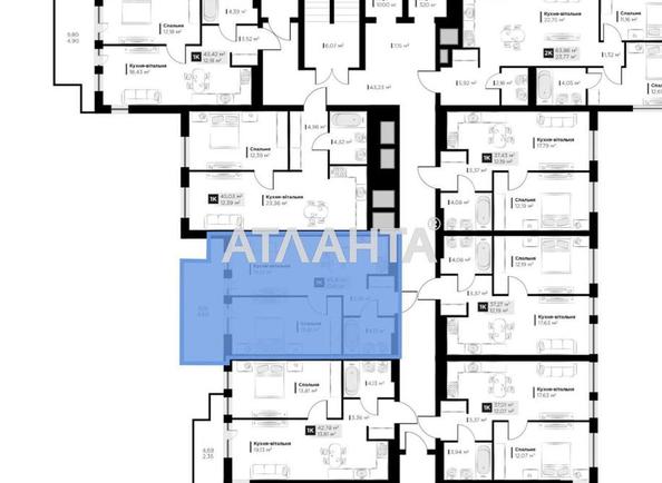 1-комнатная квартира по адресу ул. Галицкая (площадь 45,4 м²) - Atlanta.ua - фото 11