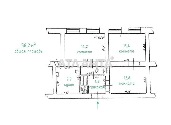 3-комнатная квартира по адресу ул. Греческая (площадь 56,2 м²) - фото 2 3-комнатная квартира по адресу ул. Греческая (площадь 56,2 м²) - Atlanta.ua - фото 2