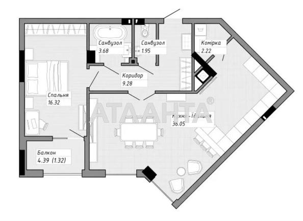 2-rooms apartment apartment by the address st. Geroev UPA ul (area 74 m²) - Atlanta.ua - photo 10