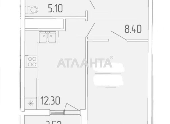 1-кімнатна квартира за адресою вул. Краснова (площа 41,9 м²) - Atlanta.ua - фото 3