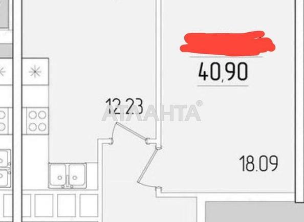 1-кімнатна квартира за адресою вул. Краснова (площа 40,9 м²) - Atlanta.ua