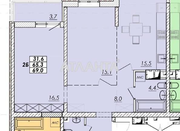 2-кімнатна квартира за адресою вул. Прохорівська (площа 67,4 м²) - Atlanta.ua - фото 5