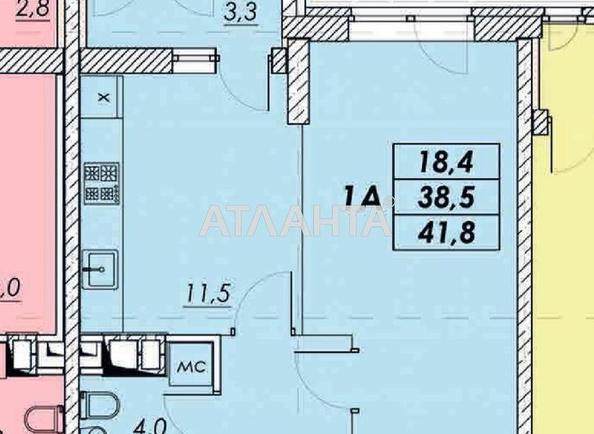 1-комнатная квартира по адресу ул. Прохоровская (площадь 41,2 м²) - Atlanta.ua - фото 4