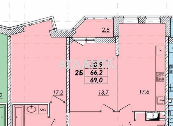 2-кімнатна квартира за адресою вул. Прохорівська (площа 68,1 м²) - Atlanta.ua - фото 2