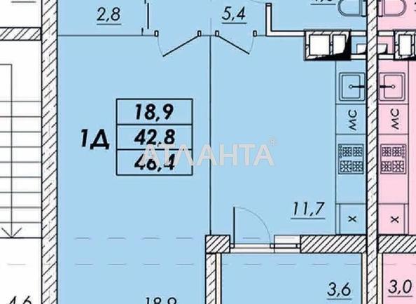 1-кімнатна квартира за адресою вул. Прохорівська (площа 45,3 м²) - Atlanta.ua - фото 6