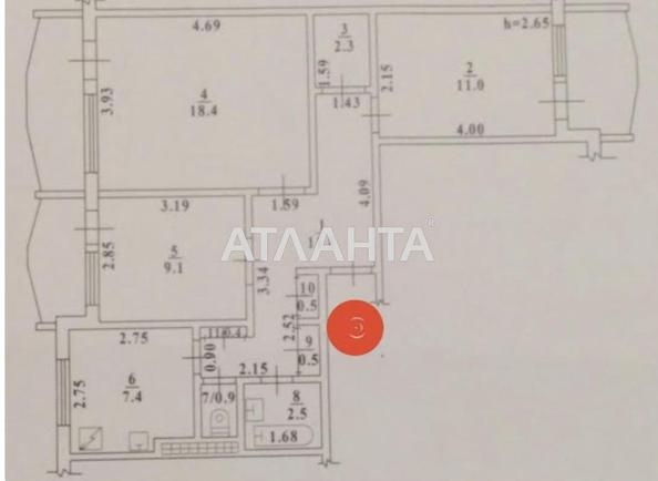 3-комнатная квартира по адресу Днепропетр. Дор. (площадь 70,1 м²) - Atlanta.ua - фото 16