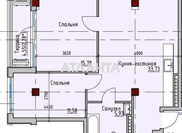 2-комнатная квартира по адресу ул. Софиевская (площадь 69,3 м²) - Atlanta.ua - фото 2