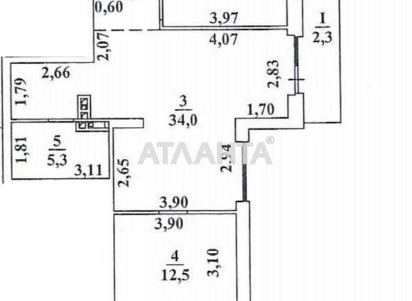 2-комнатная квартира по адресу ул. Дачная (площадь 71,8 м²) - Atlanta.ua - фото 2