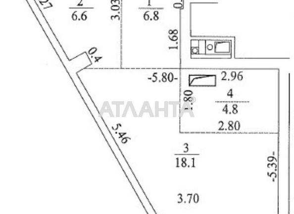 1-room apartment apartment by the address st. Fontanskaya dor Perekopskoy Divizii (area 36,3 m²) - Atlanta.ua - photo 6