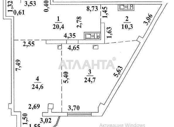 2-кімнатна квартира за адресою Фонтанська дор. (площа 80 м²) - Atlanta.ua - фото 3