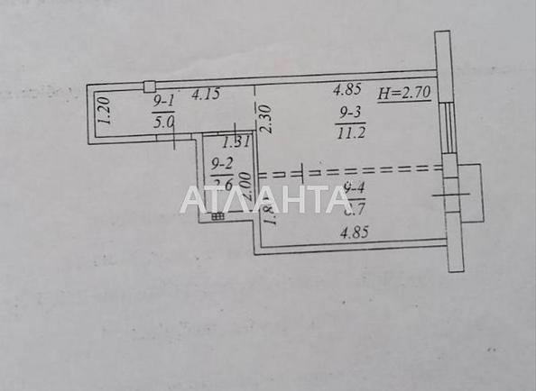 1-room apartment apartment by the address st. Rybachya (area 27,8 m²) - Atlanta.ua - photo 20