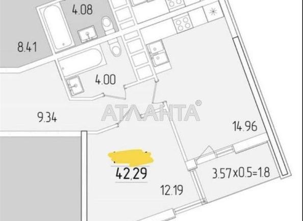 1-кімнатна квартира за адресою вул. Краснова (площа 42,3 м²) - Atlanta.ua - фото 6