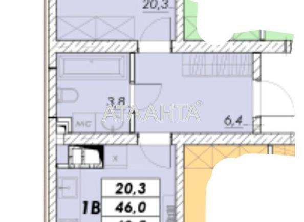 1-комнатная квартира по адресу ул. Прохоровская (площадь 49,5 м²) - Atlanta.ua - фото 2