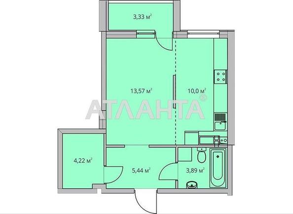 1-кімнатна квартира за адресою вул. Воробйова ак. (площа 39 м²) - Atlanta.ua - фото 3