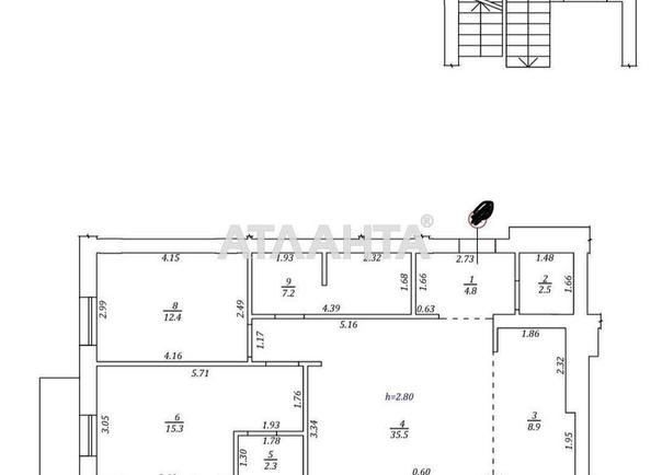 3-кімнатна квартира за адресою вул. Морозна (площа 93,4 м²) - Atlanta.ua - фото 12