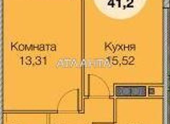 1-room apartment apartment by the address st. Paustovskogo (area 41,2 m²) - Atlanta.ua - photo 2