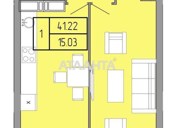 1-room apartment apartment by the address st. Pishonovskaya (area 42,4 m²) - Atlanta.ua - photo 10