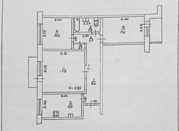3-rooms apartment apartment by the address st. Koroleva ak (area 67,3 m²) - Atlanta.ua - photo 3