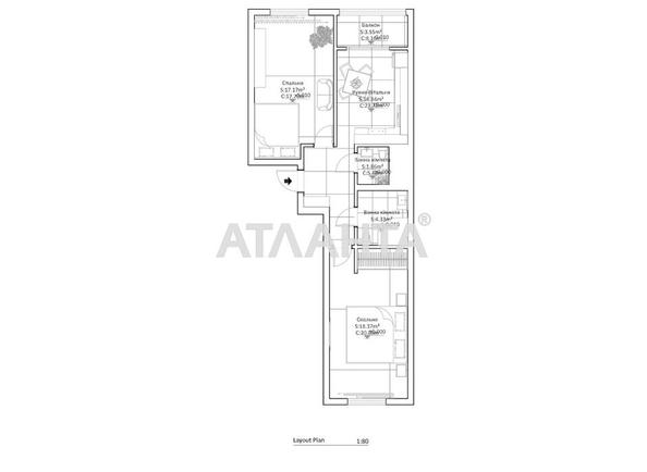 2-кімнатна квартира за адресою вул. Кульпарківська (площа 63,8 м²) - Atlanta.ua - фото 11