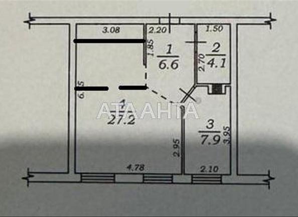 2-комнатная квартира по адресу ул. Штилевая (площадь 45,8 м²) - Atlanta.ua - фото 24